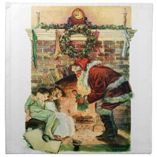 Santa Claus Delivering Presents