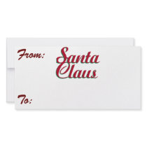 Santa Claus! - Designer Gift Tag Custom Photo Card