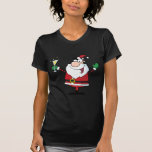 Santa Claus Drinking Champagne Tshirts
