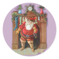 Santa Claus Fireplace stickers by Kat_Kapers Santa Claus Fireplace stickers