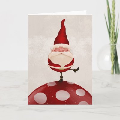 Santa Claus fungus Greeting Cards