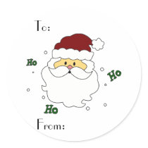 Santa Claus Gift Tags stickers