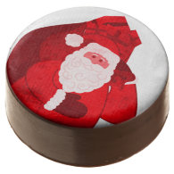 Santa Claus graphic art Christmas holiday oreos Chocolate Covered Oreo
