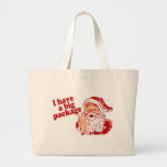 Santa Claus has a big package Bags