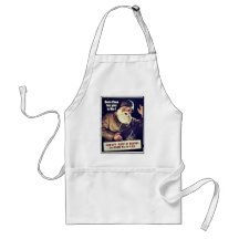 Santa Claus Has Gone To War Aprons