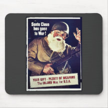 Santa Claus Has Gone To War Mouse Pads
