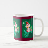 Santa Claus Hat Christmas Owl Mugs