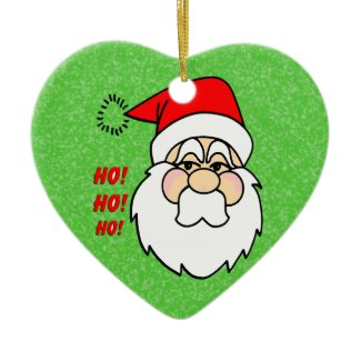 Santa Claus Heart Ornament ornament