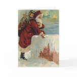 Santa Claus & His Reindeer Cards