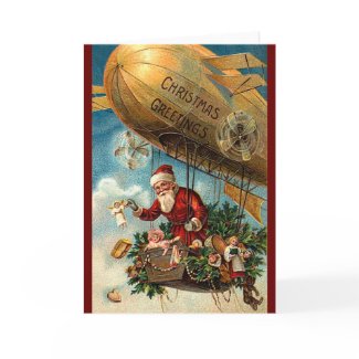Santa Claus in Airship