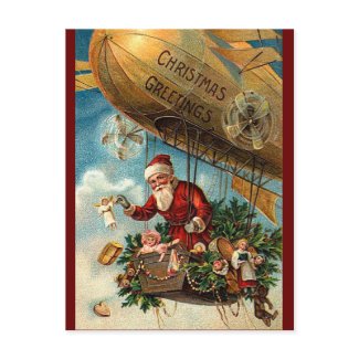 Santa Claus in Airship