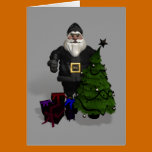 Santa Claus In Black Leather cards