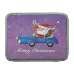 Santa Claus in Cabrio MacBook Air Sleeves