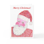 Santa Claus in Pointillism  Merry Christmas cards