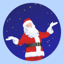 Santa Claus Inviting stickers