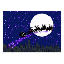Santa Claus is coming Gift Tag business cards