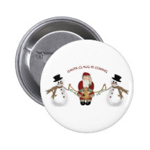 Santa Claus is coming Pins