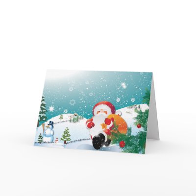 Santa Claus is Coming to Town Card by naturespaintbox