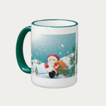 Santa Claus is Coming to Town Mug by naturespaintbox Santa Claus is Coming to Town Mug