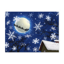 Santa Claus Is Coming To Town Postcard