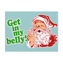 Santa Claus is Hungry Post Card