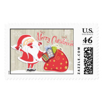 Christmas Postage Stamp Santa Claus Merry Christmas USPS Postage Stamp