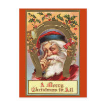 Santa Claus Message Postcard