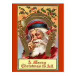 Santa Claus Message Postcard