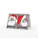 Santa Claus Mug Shot Christmas Card
