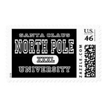 Santa Claus North Pole University Dark postage by universityshirts Santa Claus North Pole University Dark postage