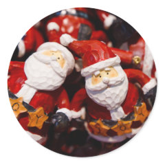 Santa Claus Novelty Gifts for Santa Collectors Round Sticker
