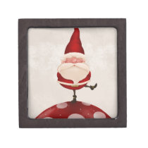 Santa Claus on fungus Premium Trinket Box