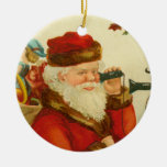 Santa Claus on Phone Ornament