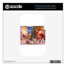 Santa Claus on The Night Before Christmas Decal For iPod Touch 4G
