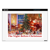 Santa Claus on The Night Before Christmas Skins For Laptops