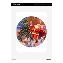 Santa Claus On the Night Before Christmas iPad Decals