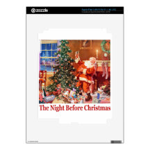 Santa Claus On The Night Before Christmas Skin For iPad 3