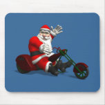 Santa Claus On Trike Mouse Pads