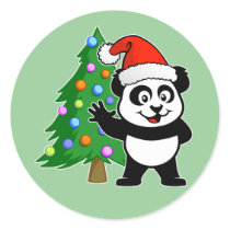 Santa Claus Panda stickers