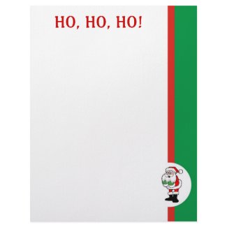 Santa Claus Paper Ho, Ho, Ho letterhead