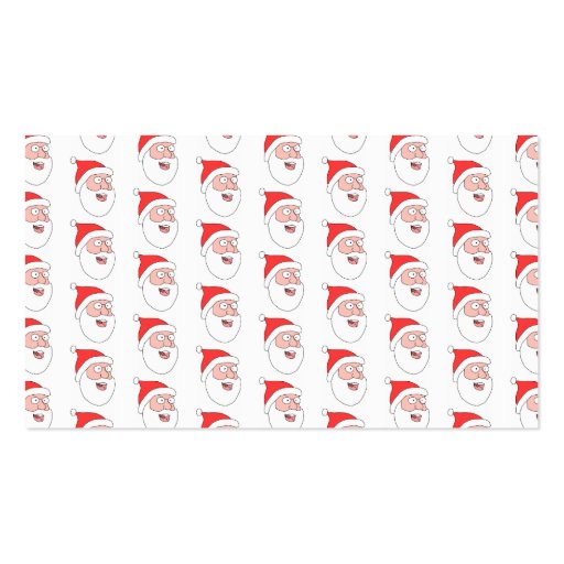 Santa Claus Pattern. Business Card (back side)