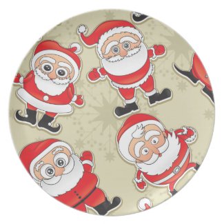 Santa Claus Party Plates