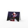 Santa Claus Playing Electric Guitar Greeting Cards