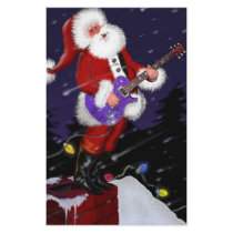 Santa Claus Playing Electric Guitar stationery