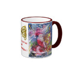 SANTA CLAUS PLAYING HARP IN THE MOONLIGHT MUG