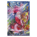 SANTA CLAUS PLAYING HARP IN THE MOONLIGHT stationery