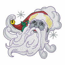Santa Claus Portrait embroidered shirts