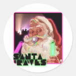 Santa Claus Rave shirt stickers