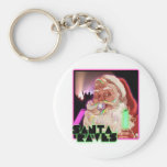 Santa Claus Raves - Funny Santa Raver keychains