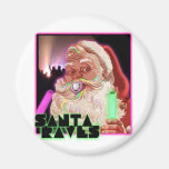 Santa Claus Raves - Funny Santa Raver magnets